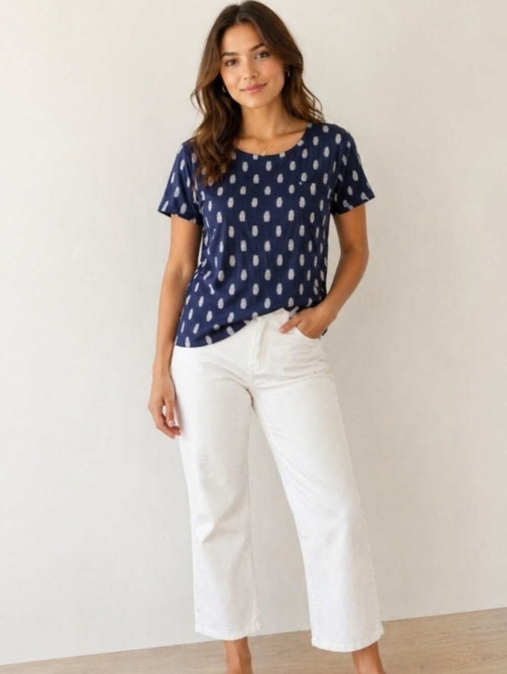 Croft & Barrow Intimates Pineapple Top Sz L